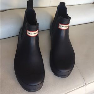 HUNTER  ankle rain boots. NWOT